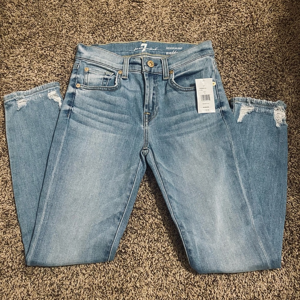 7 for all Mankind size 24 ankle skinny jeans NWT